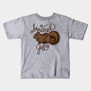 Squirrel Girl Cute Brown and Squirrely Kids T-Shirt